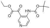 4-[[(1,1-二甲基乙氧基)羰基]氨基]-A-羰基-3-吡啶乙酸乙酯 结构式