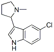 5-Chloro-3-(1-methyl-2-pyrrolidinyl)-1H-indole 结构式