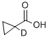 CYCLOPROPANE-1-D1-CARBOXYLIC ACID 结构式