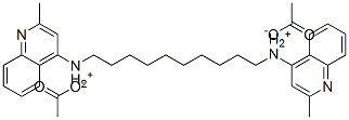 N,N'-decane-1,10-diylbis(2-methylquinolin-4-ammonium) diacetate  结构式