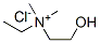 ethyl(2-hydroxyethyl)dimethylammonium chloride 结构式
