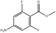 4-氨基-2,6-二氟苯甲酸甲酯 结构式