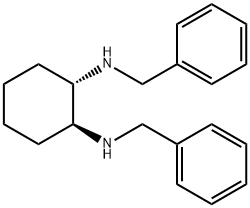 1S,2S-N,N'-BIS(PHENYLMETHYL)-1,2-CYCLOHEXANEDIAMINE 结构式