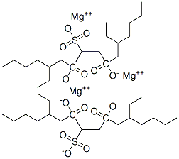 磺基丁二酸-1,4-双(2-乙基己基)酯镁盐 结构式