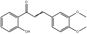 2'-羟基-3,4-二甲氧基查耳酮 结构式