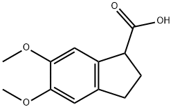 1H-Indene-1-carboxylic acid, 2,3-dihydro-5,6-dimethoxy- 结构式