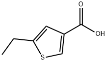 5-乙基-噻吩-3-羧酸 结构式