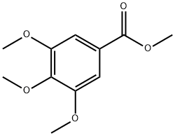 3,4,5-三甲氧基苯甲酸甲酯 结构式