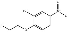 2-BROMO-1-(2-FLUORO-ETHOXY)-4-NITRO-BENZENE 结构式
