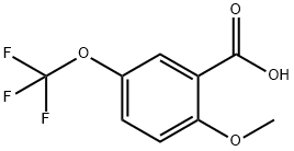 2-甲氧基-5-(三氟甲氧基)苯甲酸 结构式