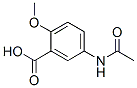 Benzoic acid, 5-(acetylamino)-2-methoxy- (9CI) 结构式