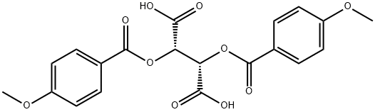 D-(+)-二对甲氧基苯甲酰酒石酸 结构式