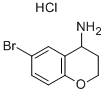 6-溴-3,4-二氢-2H-1-苯并吡喃-4-胺 结构式
