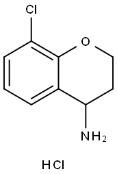 8-氯-苯并二氢吡喃-4-胺盐酸盐 结构式