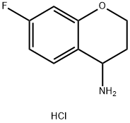 7-氟苯并二氢吡喃-4-胺盐酸盐 结构式