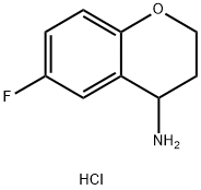 6-氟-苯并二氢吡喃-4-胺盐酸盐 结构式
