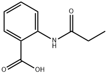 2-(丙酰基氨基)苯甲酸 结构式