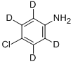 对氯苯胺-D4氘代 结构式