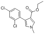 4-(2,4-DICHLOROPHENYL)-1-METHYL-1H-PYRROLE-3-CARBOXYLIC ACID ETHYL ESTER 结构式