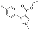 4-(4-FLUOROPHENYL)-1-METHYL-1H-PYRROLE-3-CARBOXYLIC ACID ETHYL ESTER 结构式