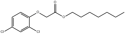 ACETIC ACID,2-(2,4-DICHLOROPHENOXY)-, HEPTYL ESTER 结构式