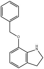 7-苄氧基吲哚啉 结构式