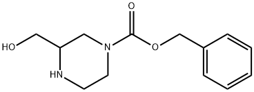 4-N-CBZ-2-羟甲基哌嗪 结构式