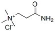 2-carbamoylethyl-trimethyl-azanium chloride 结构式