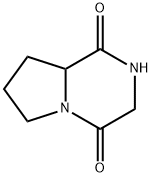 六氢吡咯并[1,2-A]吡嗪-1,4-二酮 结构式