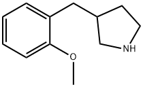 3-(2-甲氧基苄基)吡咯烷 结构式