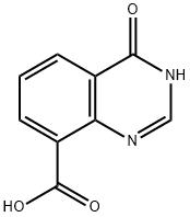 3,4-二氢-4-氧-8-喹唑啉羧酸 结构式