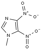 1-甲基-4,5-二硝基-1H-咪唑 结构式