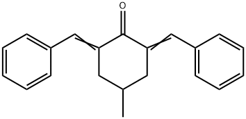 2,6-Dibenzylidene-4-methylcyclohexanone 结构式