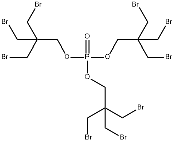 三(三溴新戊基)磷酸酯 结构式