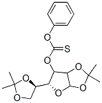 [(3R,4S)-3-[(4R)-2,2-dimethyl-1,3-dioxolan-4-yl]-7,7-dimethyl-2,6,8-tr ioxabicyclo[3.3.0]oct-4-yl]oxy-phenoxy-methanethione 结构式