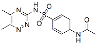 N-[4-[(5,6-dimethyl-1,2,4-triazin-3-yl)sulfamoyl]phenyl]acetamide 结构式