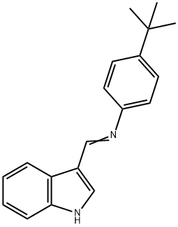 (4-tert-Butyl-phenyl)-[1-(1H-indol-
3-yl)-meth-(Z)-ylidene]-amine 结构式