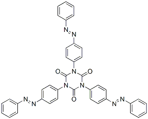 1,3,5-Tris[4-(phenylazo)phenyl]-1,3,5-triazine-2,4,6(1H,3H,5H)-trione 结构式