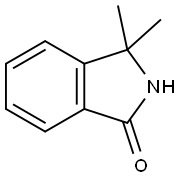 2,3-二氢-3,3-二甲基-1H-异吲哚-1-酮 结构式