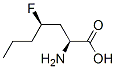 Heptanoic acid, 2-amino-4-fluoro-, (R*,S*)- (9CI) 结构式