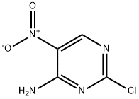 2-氯-4-氨基-5-硝基嘧啶 结构式