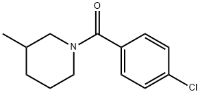 1-(4-氯苯甲酰基)-3-甲基哌啶 结构式
