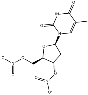 THYMIDINE-3',5'-DINITRATE 结构式