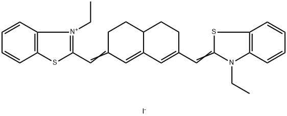 3,3'-DIETHYL-9,11,13(PENTA-1'',3'',5''-TRIYL)-THIATRICARBOCYANINE IODIDE 结构式