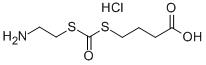Dithiocarbonic acid S-(2-aminoethyl) ester S-ester with 4-mercaptobuty ric acid hydrochloride 结构式