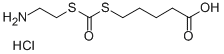 Carbonic acid, dithio-, S-(2-aminoethyl) ester, S-ester with 5-mercapt ovaleric acid, hydrochloride 结构式