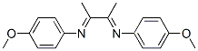 1,4-Bis(4-methoxyphenyl)-2,3-dimethyl-1,4-diaza-1,3-butadiene 结构式