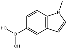 N-甲基吲哚-5-硼酸 结构式