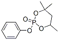 4,4,6-Trimethyl-2-phenoxy-1,3,2-dioxaphosphorinane 2-oxide 结构式