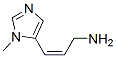 2-Propen-1-amine,3-(1-methyl-1H-imidazol-5-yl)-,(Z)-(9CI) 结构式